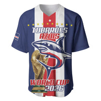 Cape Verde Football Baseball Jersey Tubaroes Azuis World Cup 2026 - Wonder Print Shop