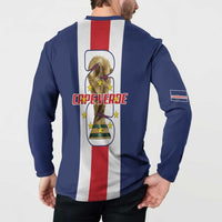 Cape Verde Football Button Sweatshirt Tubaroes Azuis World Cup 2026 - Wonder Print Shop