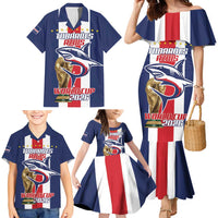 Cape Verde Football Family Matching Mermaid Dress and Hawaiian Shirt Tubaroes Azuis World Cup 2026 - Wonder Print Shop