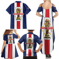 Cape Verde Football Family Matching Summer Maxi Dress and Hawaiian Shirt Tubaroes Azuis World Cup 2026 - Wonder Print Shop