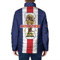 Cape Verde Football Padded Jacket Tubaroes Azuis World Cup 2026 - Wonder Print Shop