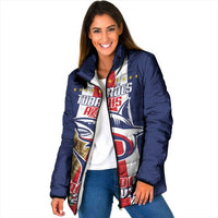 Cape Verde Football Padded Jacket Tubaroes Azuis World Cup 2026 - Wonder Print Shop