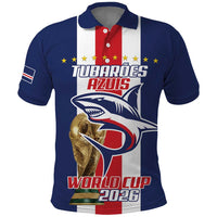 Cape Verde Football Polo Shirt Tubaroes Azuis World Cup 2026 - Wonder Print Shop