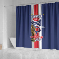 Cape Verde Football Shower Curtain Tubaroes Azuis World Cup 2026 - Wonder Print Shop