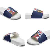 Cape Verde Football Slide Sandals Tubaroes Azuis World Cup 2026 - Wonder Print Shop