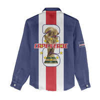 Cape Verde Football Women Casual Shirt Tubaroes Azuis World Cup 2026 - Wonder Print Shop