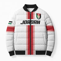 Custom Jordan Heritage Football Bomber Puffer Jacket Al Nashama Sporty Style - Wonder Print Shop