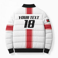 Custom Jordan Heritage Football Bomber Puffer Jacket Al Nashama Sporty Style - Wonder Print Shop
