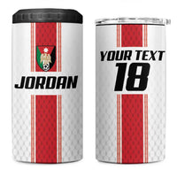 Custom Jordan Heritage Football 4 in 1 Can Cooler Tumbler Al Nashama Sporty Style - Wonder Print Shop