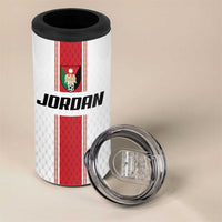 Custom Jordan Heritage Football 4 in 1 Can Cooler Tumbler Al Nashama Sporty Style - Wonder Print Shop