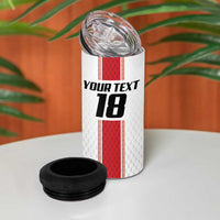 Custom Jordan Heritage Football 4 in 1 Can Cooler Tumbler Al Nashama Sporty Style - Wonder Print Shop