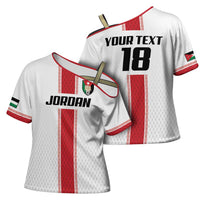 Custom Jordan Heritage Football Cross Shoulder Shirt Al Nashama Sporty Style - Wonder Print Shop