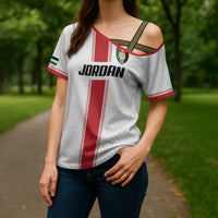 Custom Jordan Heritage Football Cross Shoulder Shirt Al Nashama Sporty Style - Wonder Print Shop