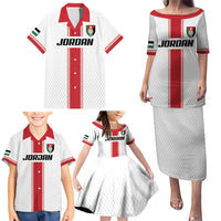 Custom Jordan Heritage Football Family Matching Puletasi and Hawaiian Shirt Al Nashama Sporty Style - Wonder Print Shop
