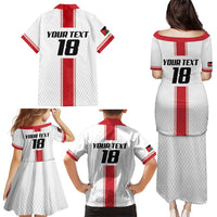 Custom Jordan Heritage Football Family Matching Puletasi and Hawaiian Shirt Al Nashama Sporty Style - Wonder Print Shop