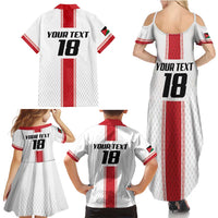 Custom Jordan Heritage Football Family Matching Summer Maxi Dress and Hawaiian Shirt Al Nashama Sporty Style - Wonder Print Shop
