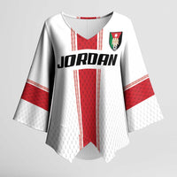 Custom Jordan Heritage Football Kimono Sleeve Blouse Al Nashama Sporty Style - Wonder Print Shop