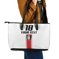 Custom Jordan Heritage Football Leather Tote Bag Al Nashama Sporty Style - Wonder Print Shop