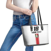 Custom Jordan Heritage Football Leather Tote Bag Al Nashama Sporty Style - Wonder Print Shop
