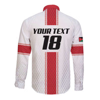 Custom Jordan Heritage Football Long Sleeve Button Shirt Al Nashama Sporty Style - Wonder Print Shop
