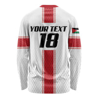 Custom Jordan Heritage Football Long Sleeve Shirt Al Nashama Sporty Style - Wonder Print Shop