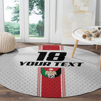 Custom Jordan Heritage Football Round Carpet Al Nashama Sporty Style - Wonder Print Shop
