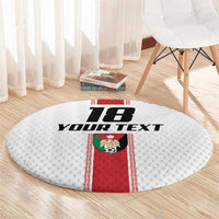 Custom Jordan Heritage Football Round Carpet Al Nashama Sporty Style - Wonder Print Shop