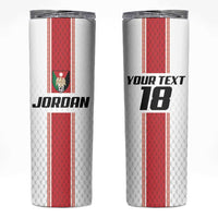 Custom Jordan Heritage Football Skinny Tumbler Al Nashama Sporty Style - Wonder Print Shop
