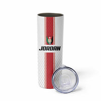Custom Jordan Heritage Football Skinny Tumbler Al Nashama Sporty Style - Wonder Print Shop