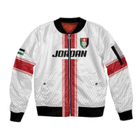 Custom Jordan Heritage Football Sleeve Zip Bomber Jacket Al Nashama Sporty Style - Wonder Print Shop