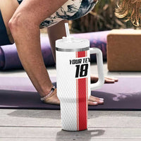 Custom Jordan Heritage Football Tumbler With Handle Al Nashama Sporty Style - Wonder Print Shop