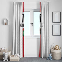 Custom Jordan Heritage Football Window Curtain Al Nashama Sporty Style - Wonder Print Shop