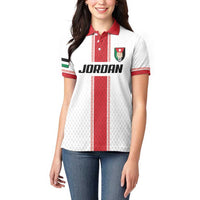 Custom Jordan Heritage Football Women Polo Shirt Al Nashama Sporty Style - Wonder Print Shop