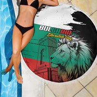 Bulgaria Liberation Day Beach Blanket Bulgarian Lion National Pride Patriotic