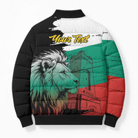 Bulgaria Liberation Day Personalized Bomber Puffer Jacket Bulgarian Lion National Pride Patriotic