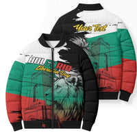 Bulgaria Liberation Day Personalized Bomber Puffer Jacket Bulgarian Lion National Pride Patriotic