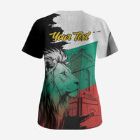 Bulgaria Liberation Day Personalized Scrub Top Bulgarian Lion National Pride Patriotic