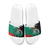 Bulgaria Liberation Day Slide Sandals Bulgarian Lion National Pride Patriotic
