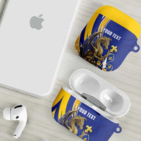 Bosnia and Herzegovina Independence Day Personalized AirPods Case Medieval Dragon Fleur-de-Lis Patriotic