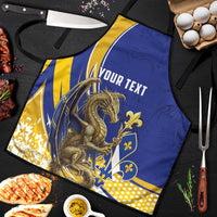 Bosnia and Herzegovina Independence Day Personalized Apron Medieval Dragon Fleur-de-Lis Patriotic