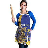 Bosnia and Herzegovina Independence Day Personalized Apron Medieval Dragon Fleur-de-Lis Patriotic