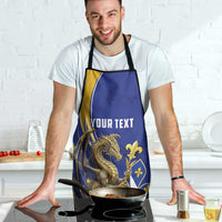 Bosnia and Herzegovina Independence Day Personalized Apron Medieval Dragon Fleur-de-Lis Patriotic