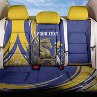 Bosnia and Herzegovina Independence Day Personalized Back Car Seat Cover Medieval Dragon Fleur-de-Lis Patriotic