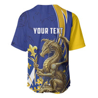 Bosnia and Herzegovina Independence Day Personalized Baseball Jersey Medieval Dragon Fleur-de-Lis Patriotic
