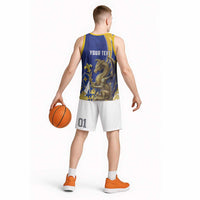 Bosnia and Herzegovina Independence Day Personalized Basketball Jersey Medieval Dragon Fleur-de-Lis Patriotic