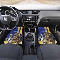 Bosnia and Herzegovina Independence Day Personalized Car Mats Medieval Dragon Fleur-de-Lis Patriotic