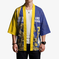 Bosnia and Herzegovina Independence Day Personalized Kimono Medieval Dragon Fleur-de-Lis Patriotic