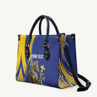 Bosnia and Herzegovina Independence Day Personalized Leather Bag Medieval Dragon Fleur-de-Lis Patriotic