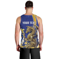 Bosnia and Herzegovina Independence Day Personalized Men Tank Top Medieval Dragon Fleur-de-Lis Patriotic