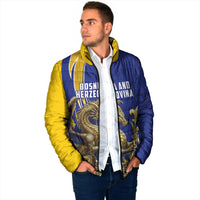 Bosnia and Herzegovina Independence Day Personalized Padded Jacket Medieval Dragon Fleur-de-Lis Patriotic